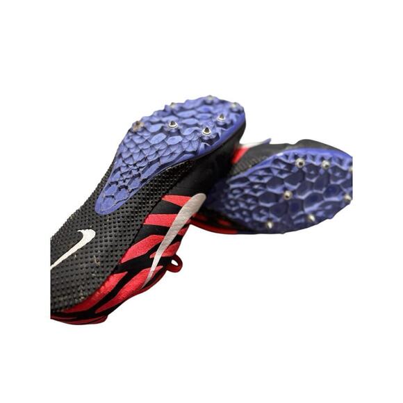 Nike Men Size 8  Zoom Rival S Running Shoe Racing Spikes Black Red - Picture 8 of 9